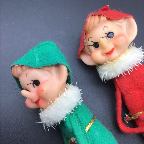 Vintage Christmas Elves & Vintage Christmas Corsage - Picture 2 of 6